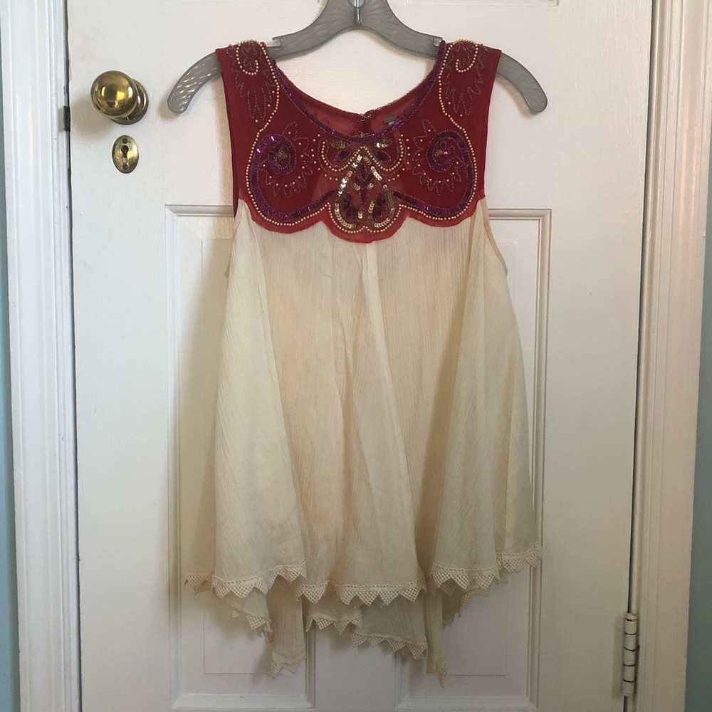 Beaded Free People top